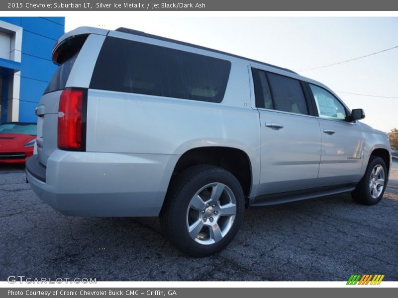 Silver Ice Metallic / Jet Black/Dark Ash 2015 Chevrolet Suburban LT