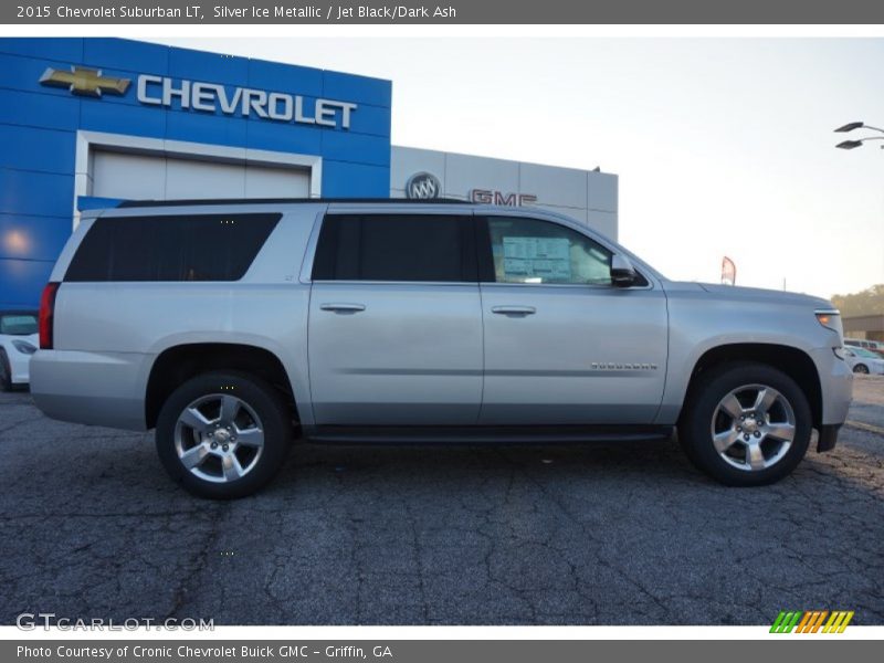 Silver Ice Metallic / Jet Black/Dark Ash 2015 Chevrolet Suburban LT