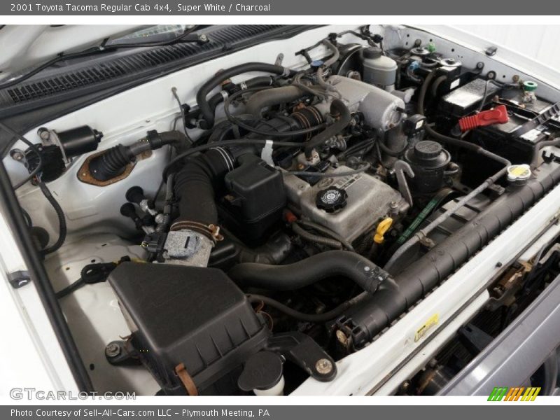 Super White / Charcoal 2001 Toyota Tacoma Regular Cab 4x4