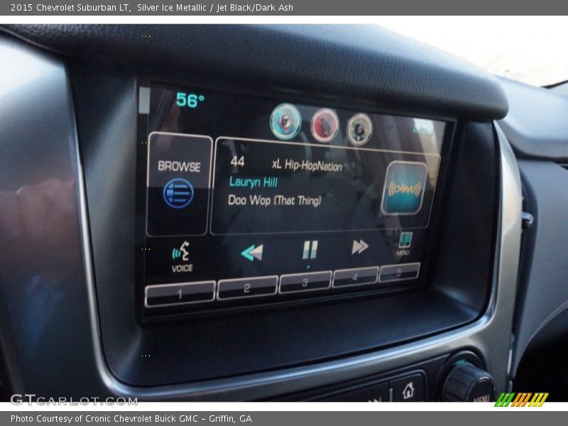 Silver Ice Metallic / Jet Black/Dark Ash 2015 Chevrolet Suburban LT