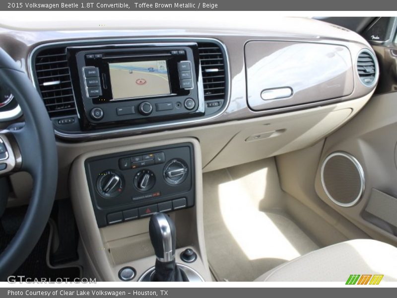 Toffee Brown Metallic / Beige 2015 Volkswagen Beetle 1.8T Convertible