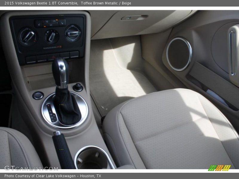 Toffee Brown Metallic / Beige 2015 Volkswagen Beetle 1.8T Convertible