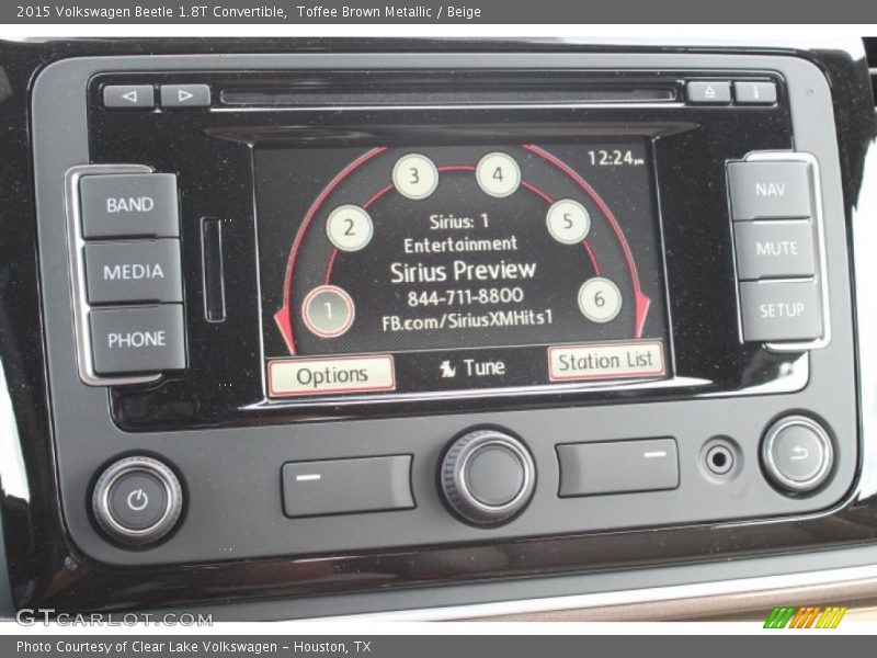 Toffee Brown Metallic / Beige 2015 Volkswagen Beetle 1.8T Convertible
