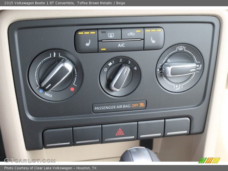 Toffee Brown Metallic / Beige 2015 Volkswagen Beetle 1.8T Convertible
