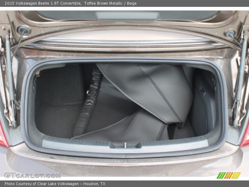 Toffee Brown Metallic / Beige 2015 Volkswagen Beetle 1.8T Convertible
