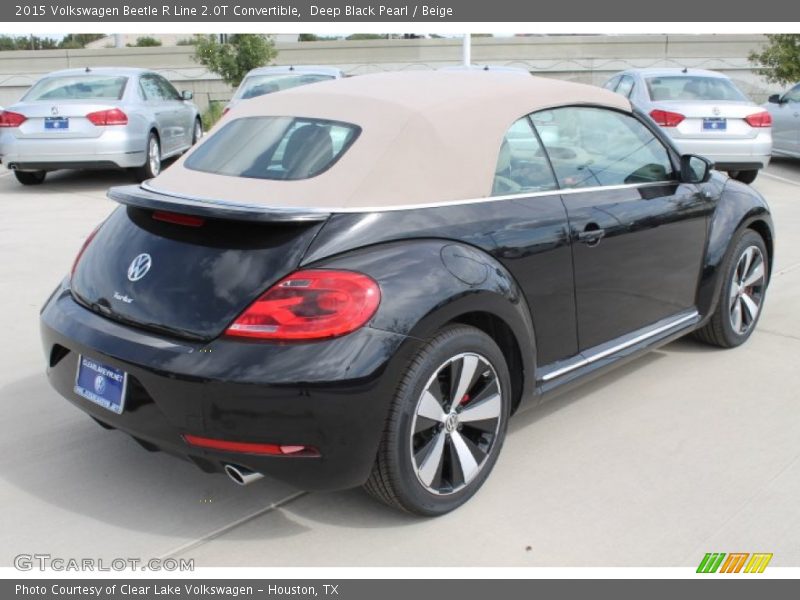 Deep Black Pearl / Beige 2015 Volkswagen Beetle R Line 2.0T Convertible