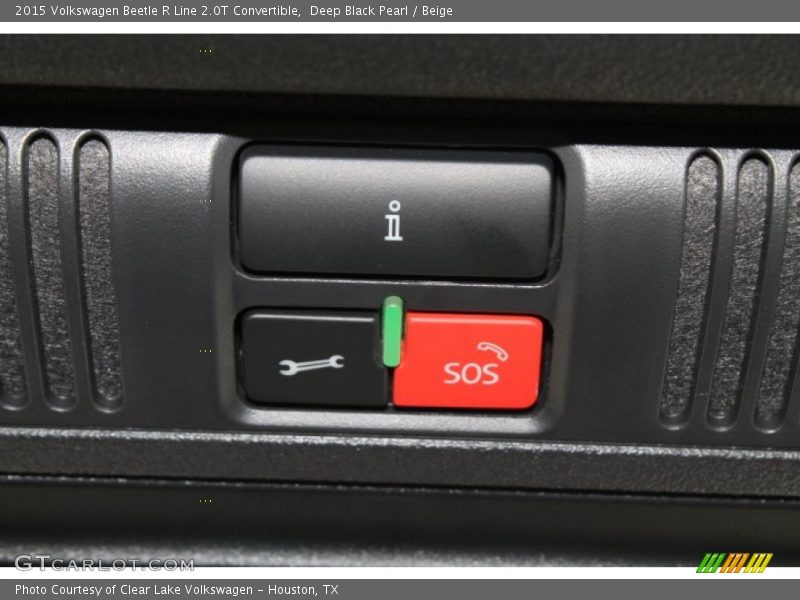 Deep Black Pearl / Beige 2015 Volkswagen Beetle R Line 2.0T Convertible