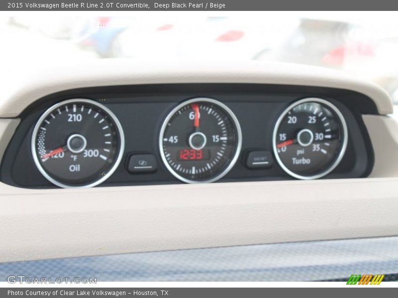 Deep Black Pearl / Beige 2015 Volkswagen Beetle R Line 2.0T Convertible