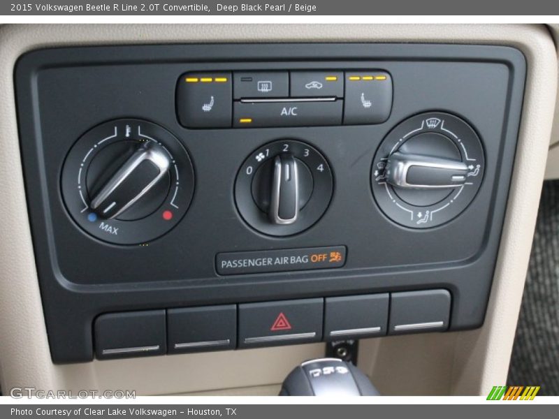Deep Black Pearl / Beige 2015 Volkswagen Beetle R Line 2.0T Convertible