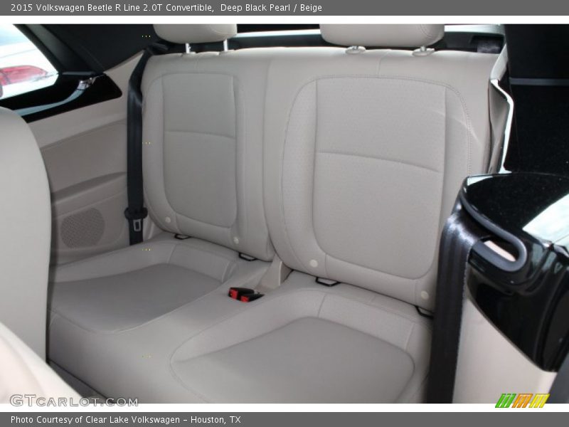 Deep Black Pearl / Beige 2015 Volkswagen Beetle R Line 2.0T Convertible