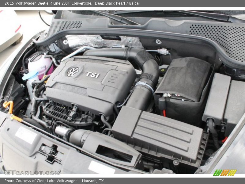 Deep Black Pearl / Beige 2015 Volkswagen Beetle R Line 2.0T Convertible