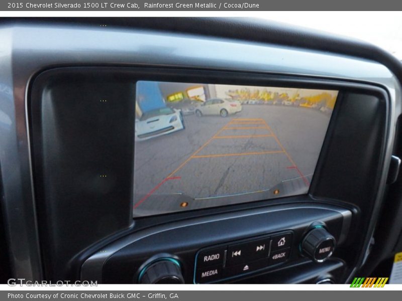 Rainforest Green Metallic / Cocoa/Dune 2015 Chevrolet Silverado 1500 LT Crew Cab