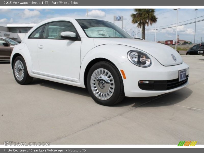 Pure White / Beige 2015 Volkswagen Beetle 1.8T