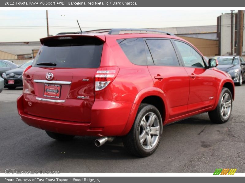 Barcelona Red Metallic / Dark Charcoal 2012 Toyota RAV4 V6 Sport 4WD