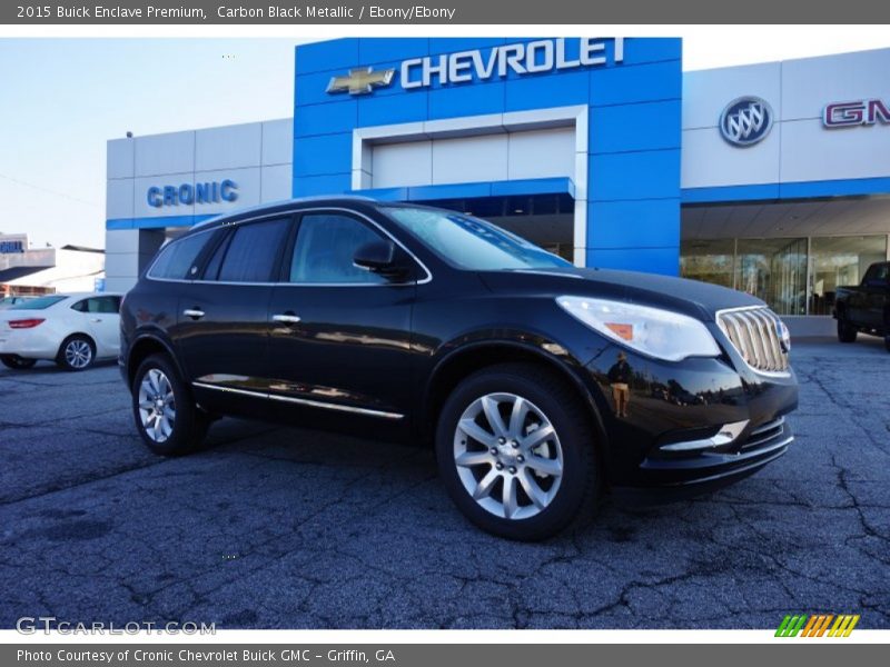 Carbon Black Metallic / Ebony/Ebony 2015 Buick Enclave Premium