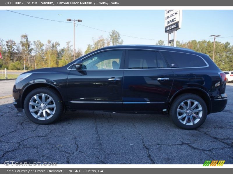 Carbon Black Metallic / Ebony/Ebony 2015 Buick Enclave Premium