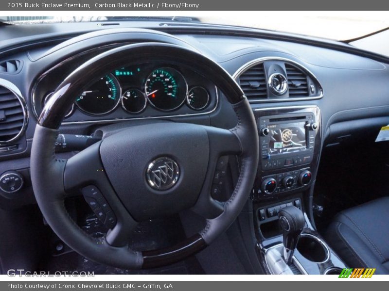 Carbon Black Metallic / Ebony/Ebony 2015 Buick Enclave Premium