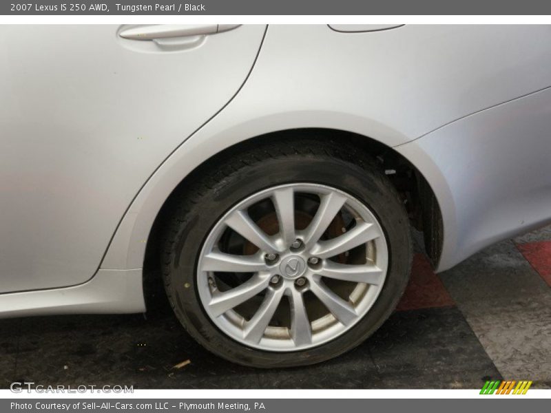 Tungsten Pearl / Black 2007 Lexus IS 250 AWD