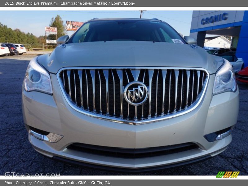Champagne Silver Metallic / Ebony/Ebony 2015 Buick Enclave Premium