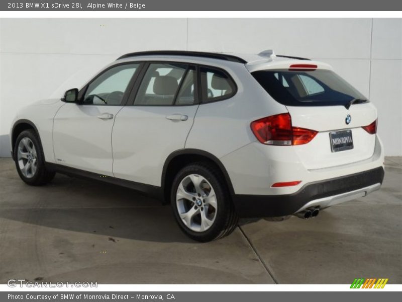 Alpine White / Beige 2013 BMW X1 sDrive 28i