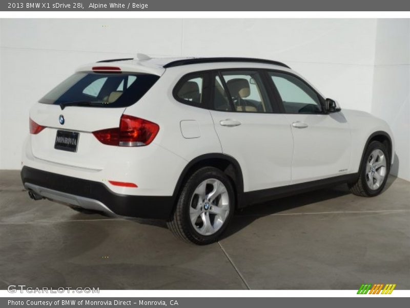Alpine White / Beige 2013 BMW X1 sDrive 28i