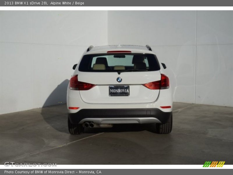Alpine White / Beige 2013 BMW X1 sDrive 28i