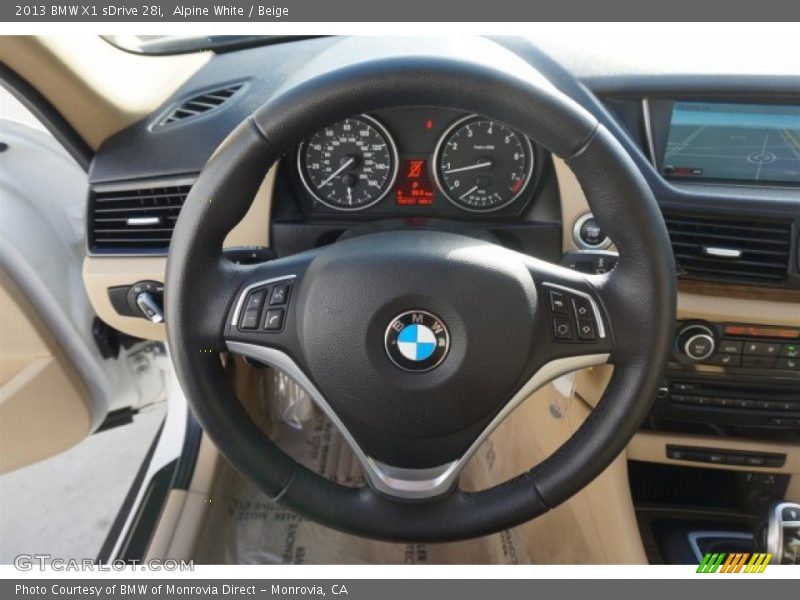 Alpine White / Beige 2013 BMW X1 sDrive 28i