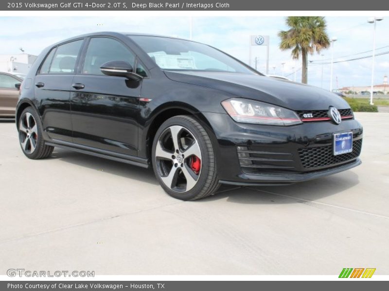 Deep Black Pearl / Interlagos Cloth 2015 Volkswagen Golf GTI 4-Door 2.0T S