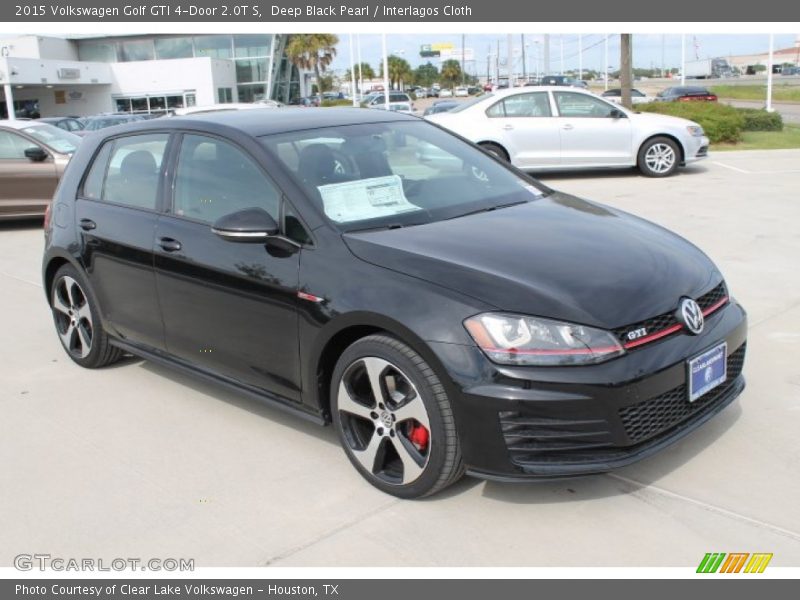Deep Black Pearl / Interlagos Cloth 2015 Volkswagen Golf GTI 4-Door 2.0T S