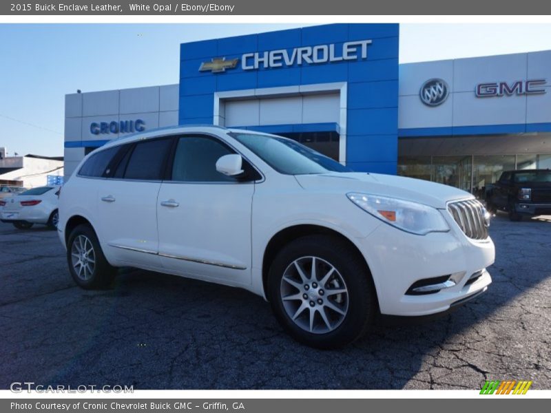 White Opal / Ebony/Ebony 2015 Buick Enclave Leather