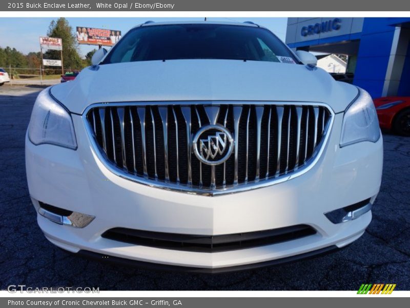 White Opal / Ebony/Ebony 2015 Buick Enclave Leather