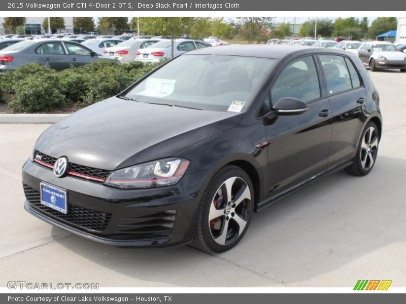 Deep Black Pearl / Interlagos Cloth 2015 Volkswagen Golf GTI 4-Door 2.0T S