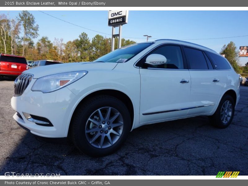 White Opal / Ebony/Ebony 2015 Buick Enclave Leather
