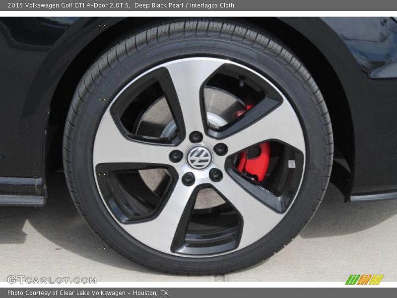 Deep Black Pearl / Interlagos Cloth 2015 Volkswagen Golf GTI 4-Door 2.0T S