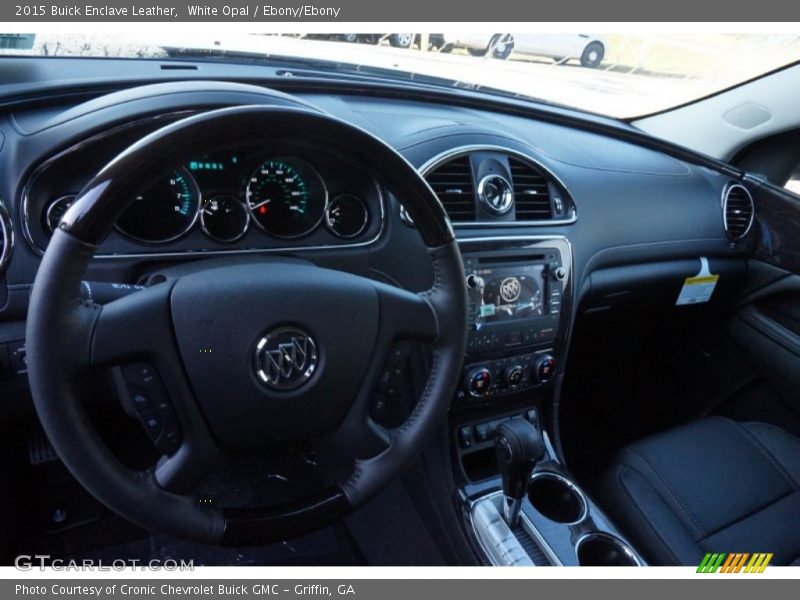 White Opal / Ebony/Ebony 2015 Buick Enclave Leather