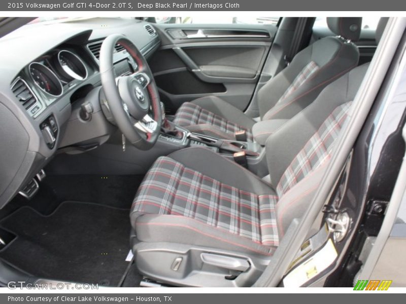 Deep Black Pearl / Interlagos Cloth 2015 Volkswagen Golf GTI 4-Door 2.0T S