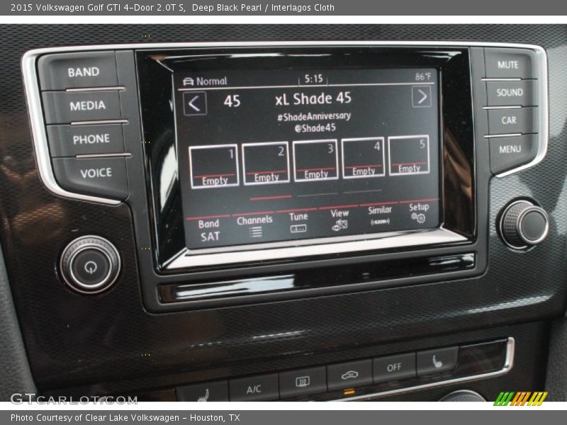 Deep Black Pearl / Interlagos Cloth 2015 Volkswagen Golf GTI 4-Door 2.0T S