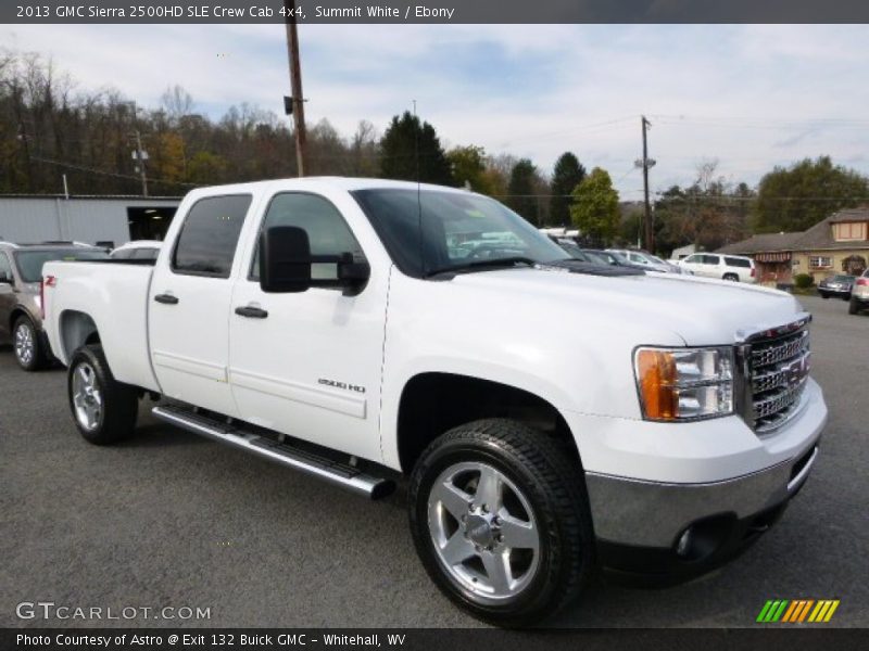 Summit White / Ebony 2013 GMC Sierra 2500HD SLE Crew Cab 4x4