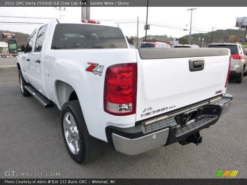 Summit White / Ebony 2013 GMC Sierra 2500HD SLE Crew Cab 4x4