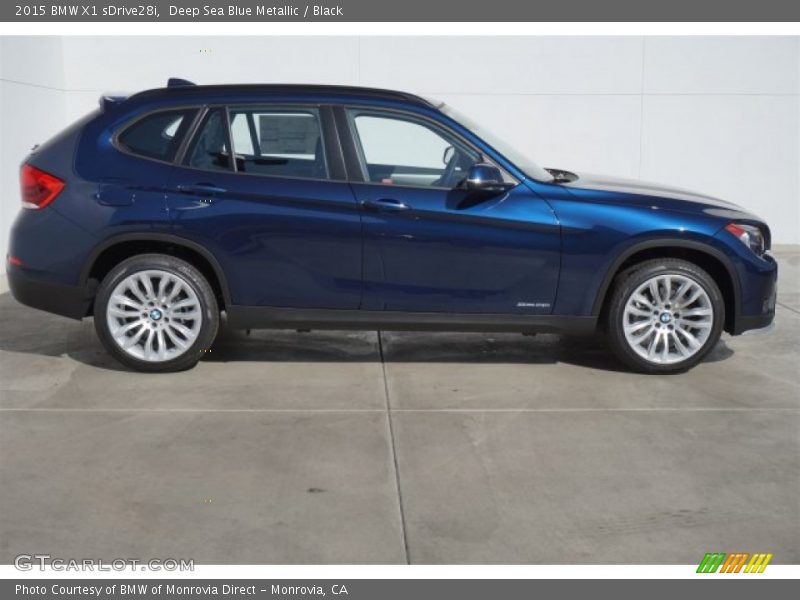 Deep Sea Blue Metallic / Black 2015 BMW X1 sDrive28i