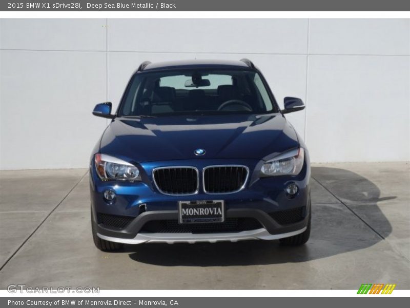 Deep Sea Blue Metallic / Black 2015 BMW X1 sDrive28i