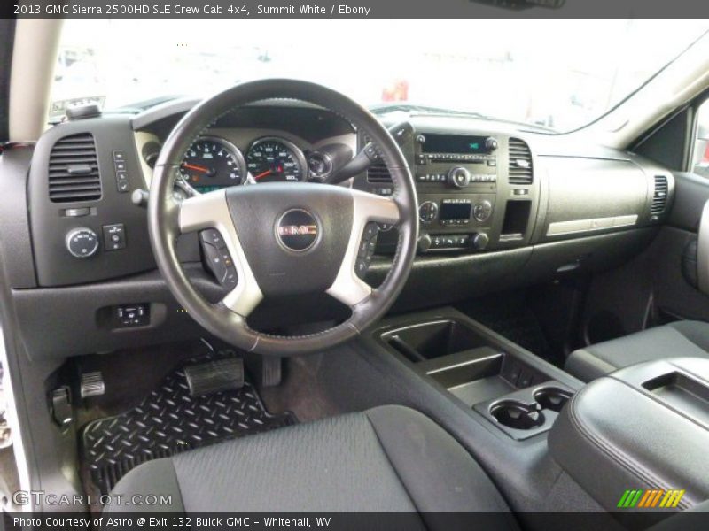 Summit White / Ebony 2013 GMC Sierra 2500HD SLE Crew Cab 4x4