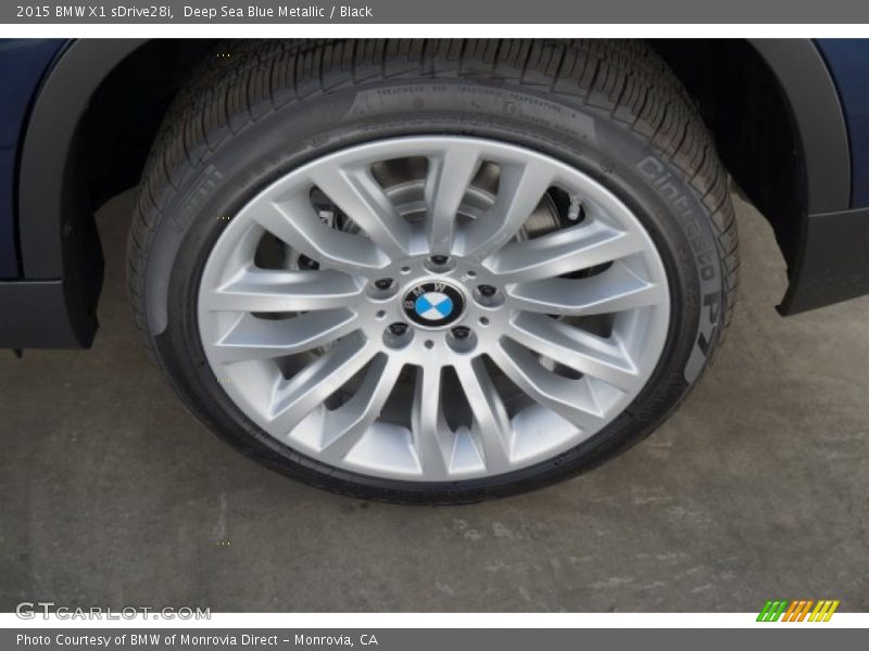 Deep Sea Blue Metallic / Black 2015 BMW X1 sDrive28i