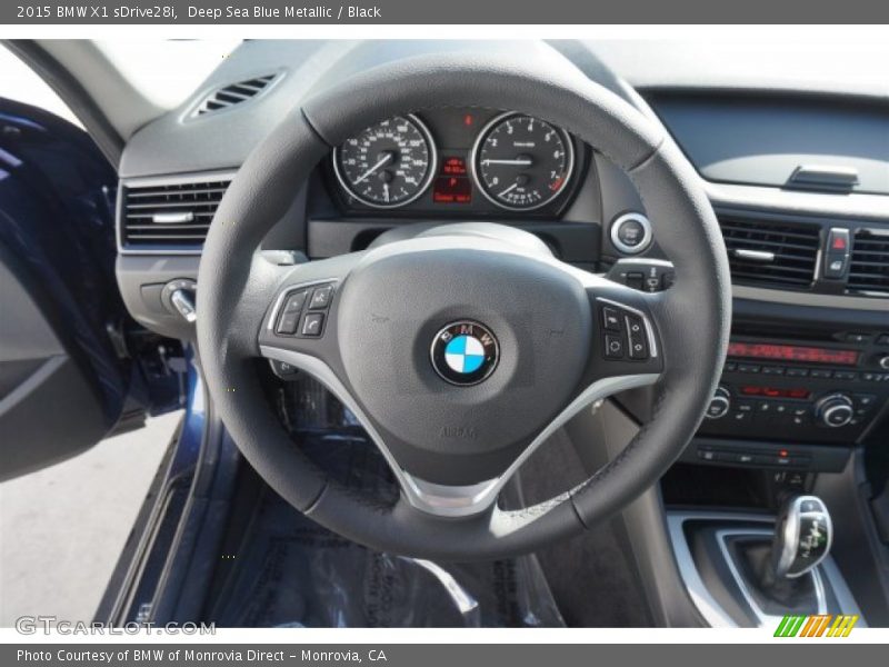 Deep Sea Blue Metallic / Black 2015 BMW X1 sDrive28i