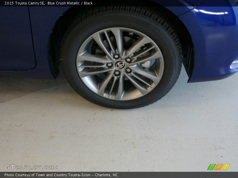 Blue Crush Metallic / Black 2015 Toyota Camry SE