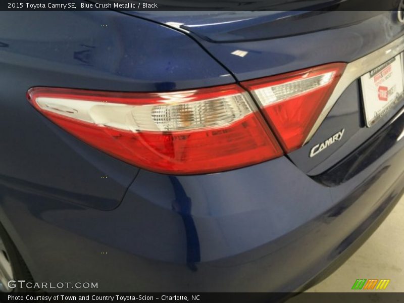 Blue Crush Metallic / Black 2015 Toyota Camry SE