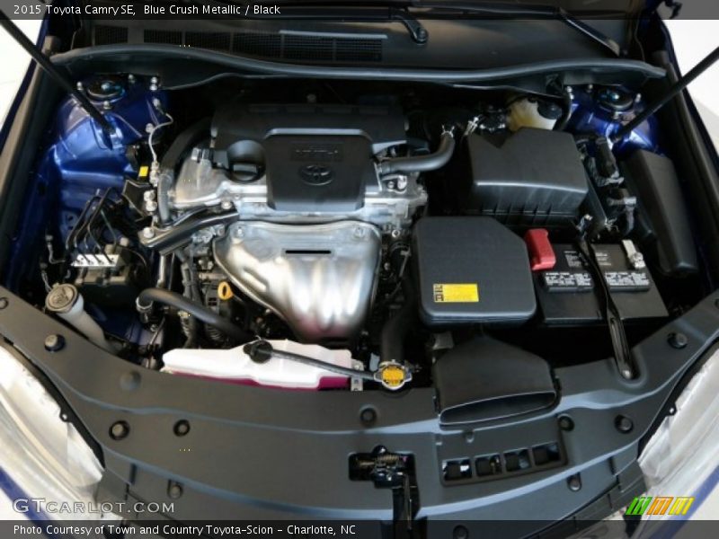 Blue Crush Metallic / Black 2015 Toyota Camry SE