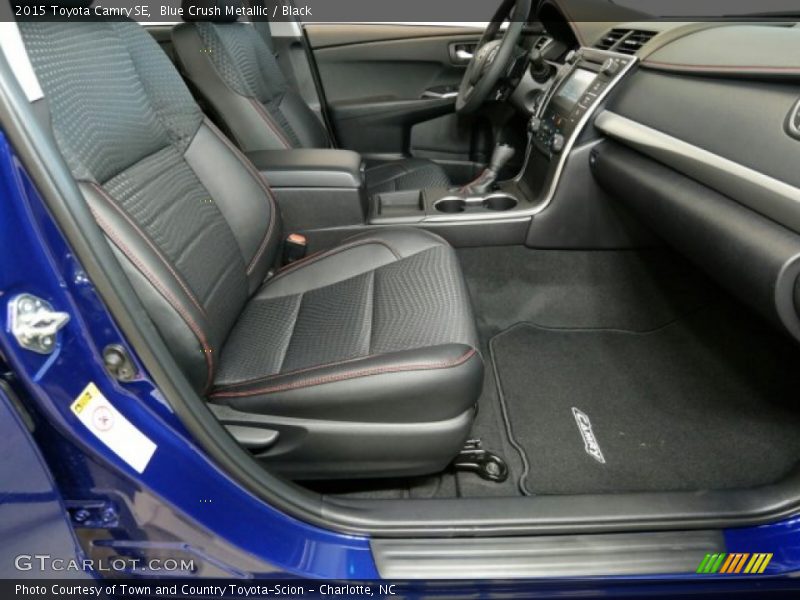 Blue Crush Metallic / Black 2015 Toyota Camry SE