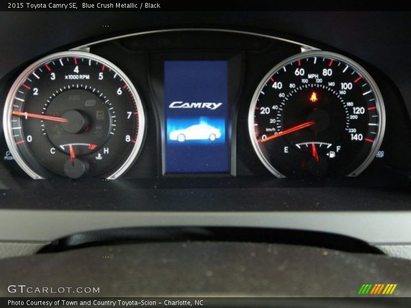Blue Crush Metallic / Black 2015 Toyota Camry SE