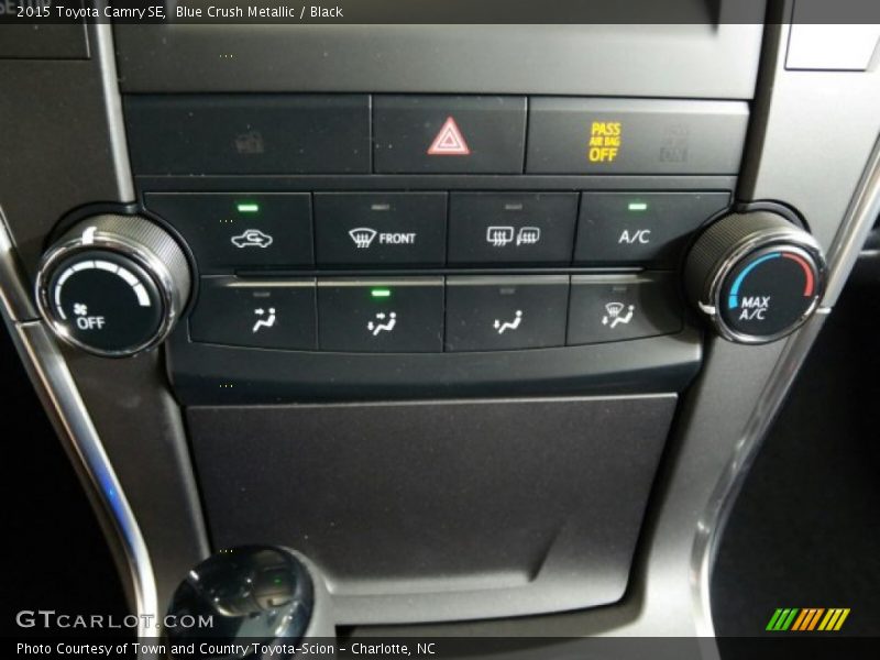 Blue Crush Metallic / Black 2015 Toyota Camry SE
